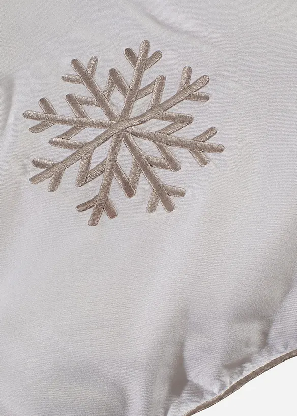 Extra värmande täcke med dunkänsla snöflinga, bonprix