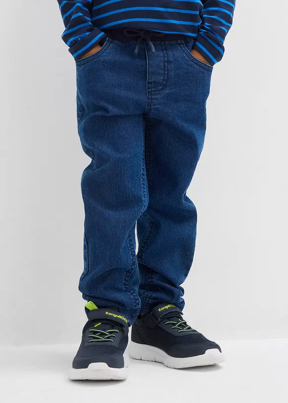 Termojeans med jerseyfoder för barn, bonprix