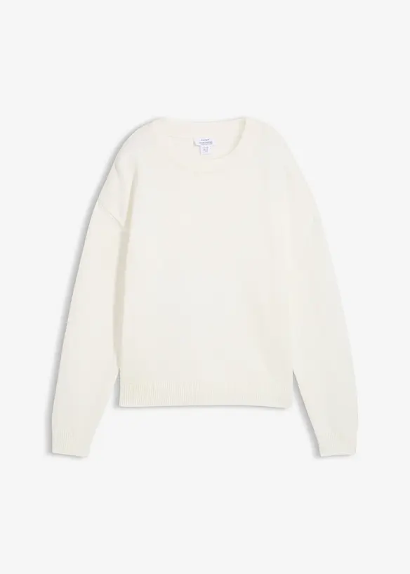 Oversizetröja av ren bomull, bonprix