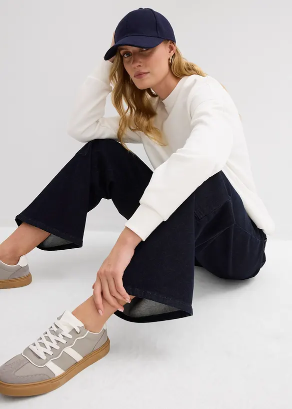 Oversizesweatshirt i ekologisk bomull, bonprix