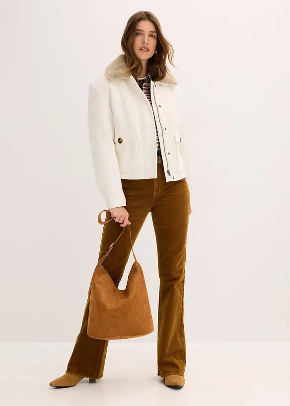 Vinterjacka i ullig stil, bonprix