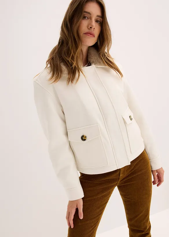 Vinterjacka i ullig stil, bonprix