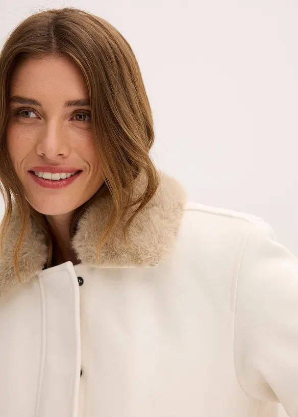 Vinterjacka i ullig stil, bonprix