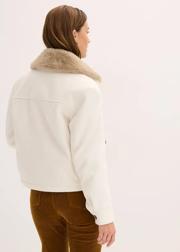 Vinterjacka i ullig stil, bonprix