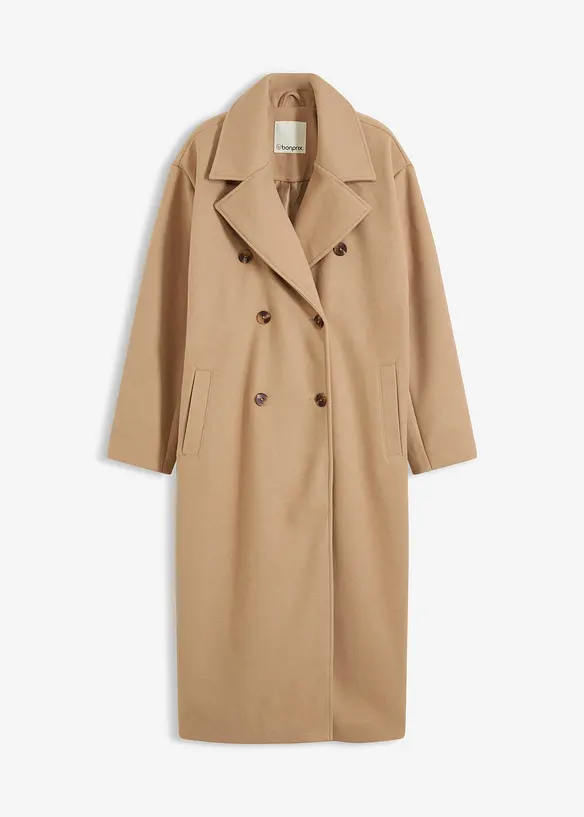 Oversizekappa med yllelook, bonprix