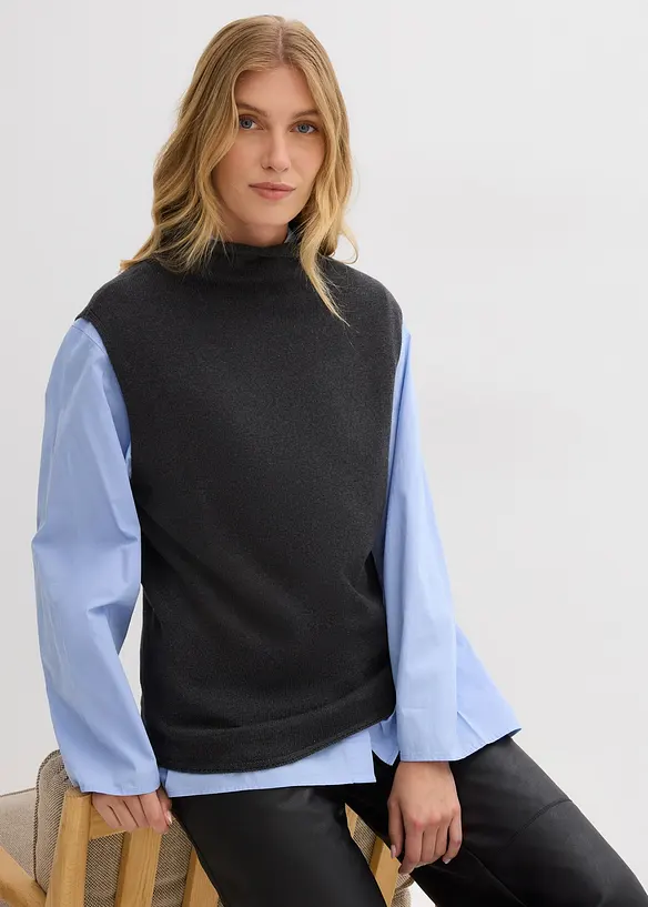 Slipover av ren bomull, bonprix