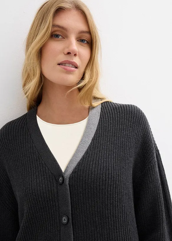 Cardigan av bomull, bonprix