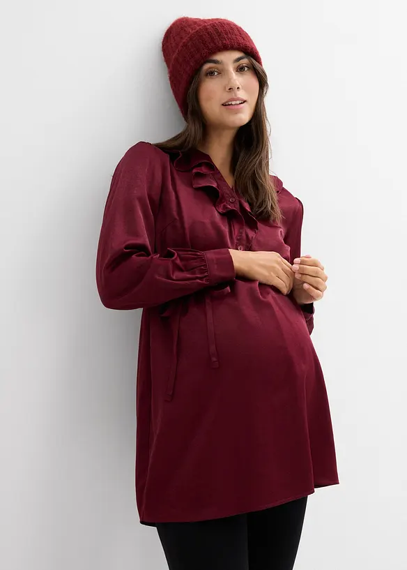 Mammablus av mjuk satin, bonprix