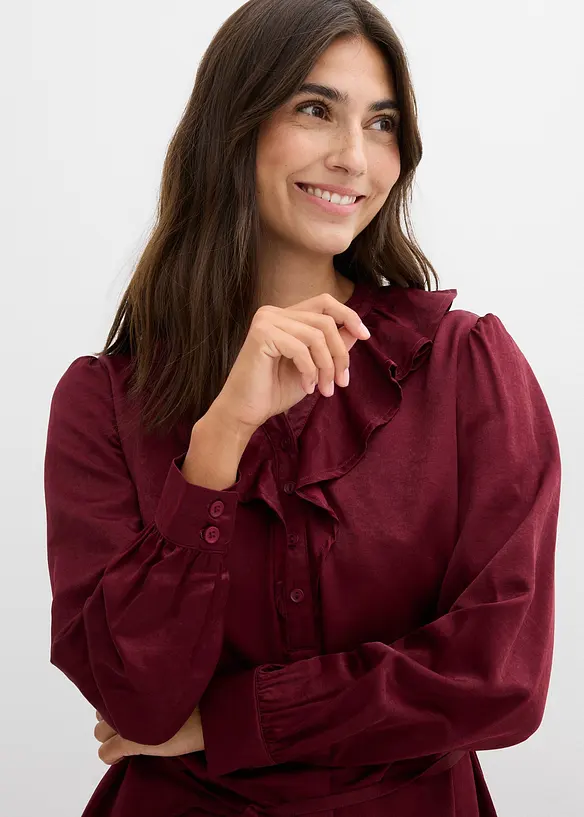 Mammablus av mjuk satin, bonprix