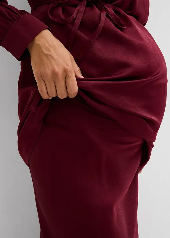 Mammakjol av satin, bonprix