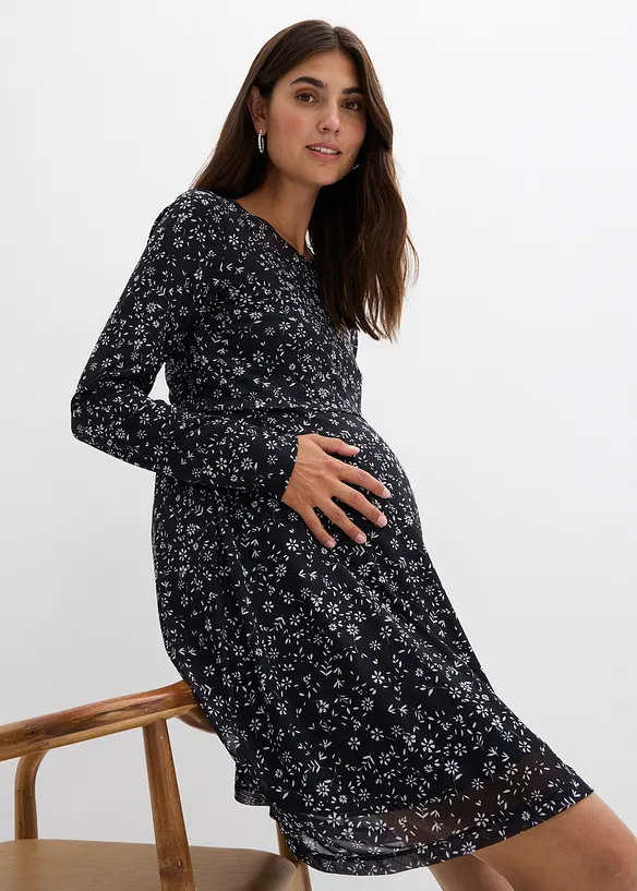 Mammaklänning med amningsöppning, bonprix