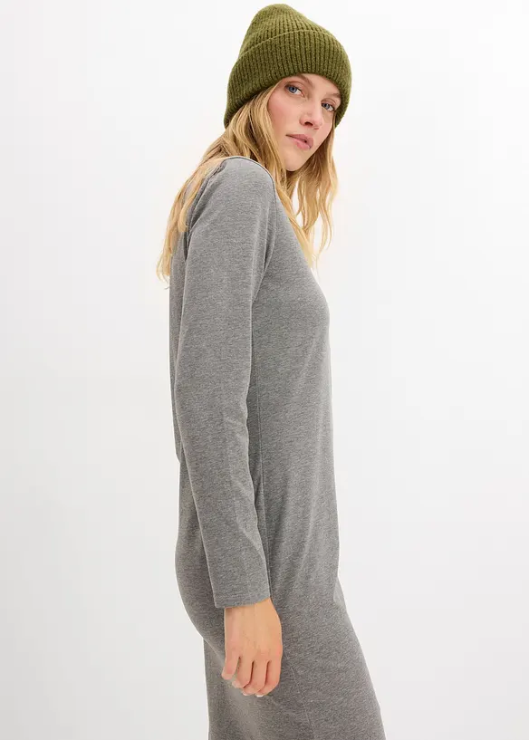 Jerseyklänning i viskos (2-pack), bonprix