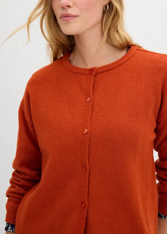 Finstickad cardigan, bonprix