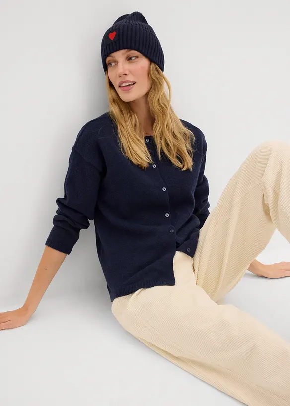 Finstickad cardigan, bonprix