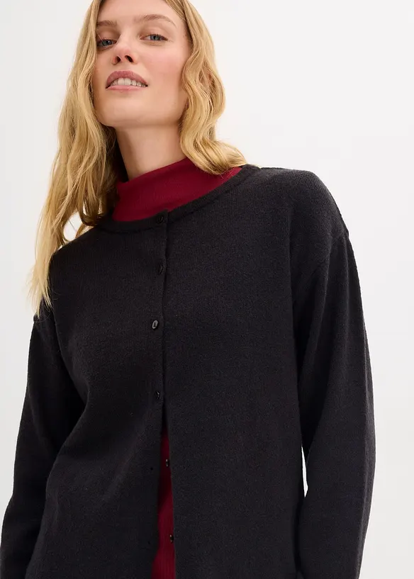 Finstickad cardigan, bonprix
