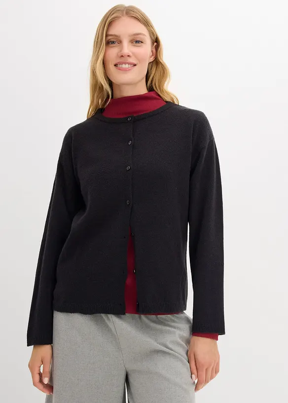 Finstickad cardigan, bonprix