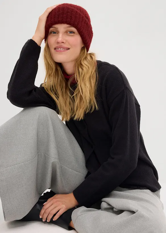 Finstickad cardigan, bonprix