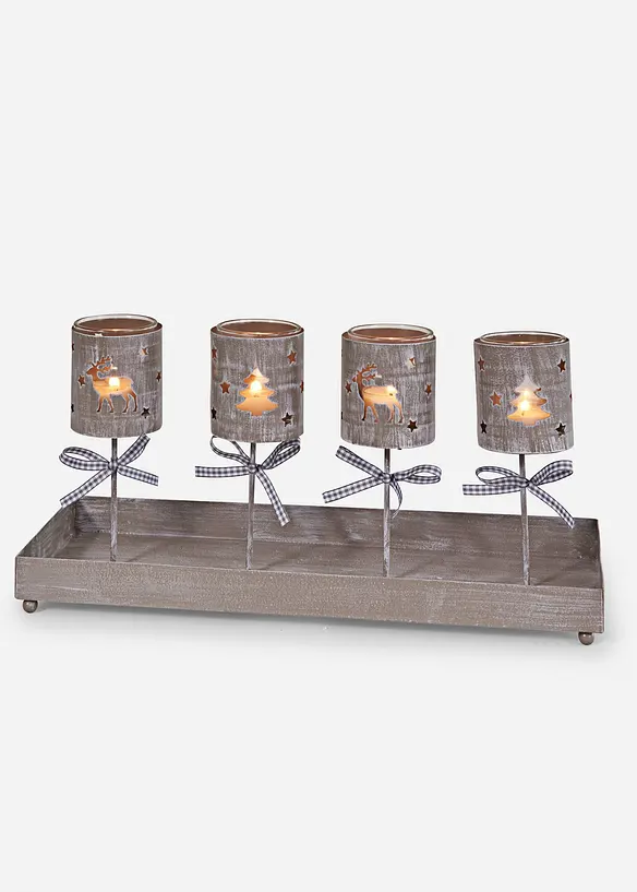 Ljusstake för 4 värmeljus, bonprix