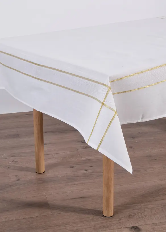 Bordsduk i glansig jacquard, bonprix