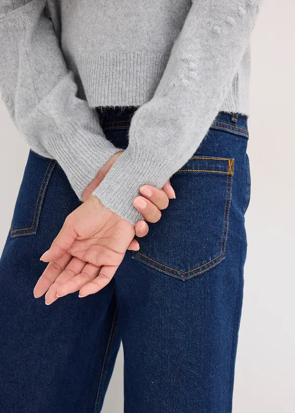 Hålmönstrad cardigan, bonprix