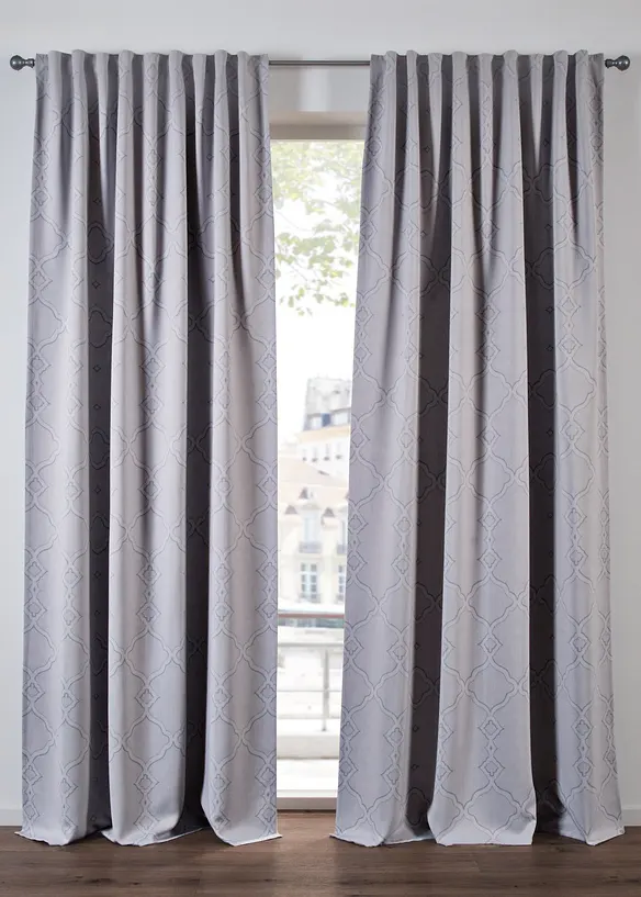 Mörkläggande gardinlängd med återvunnen polyester (1-pack), bonprix