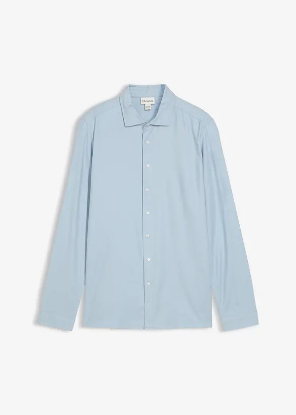 Business-skjorta i flanell av ren bomull, Slim Fit, bonprix
