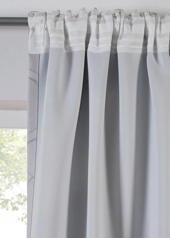 Mörkläggande gardinlängd med återvunnen polyester (1-pack), bonprix