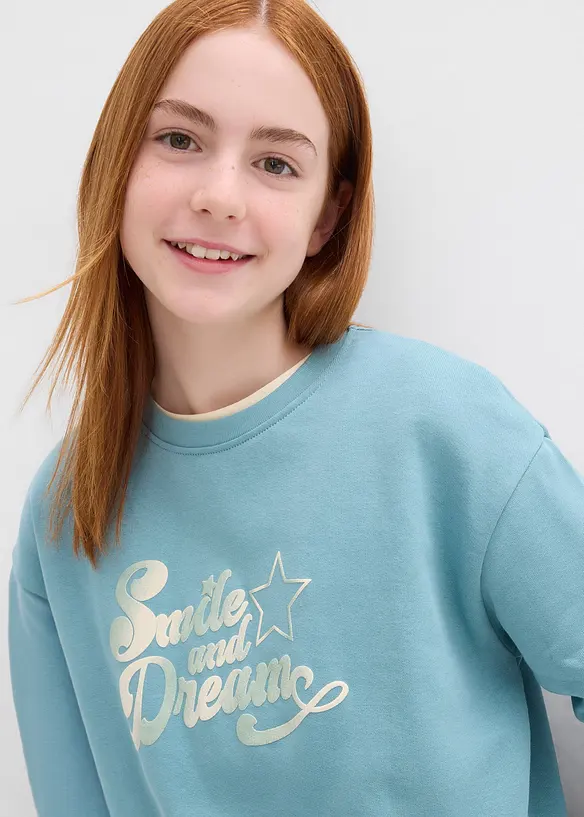 Oversizesweatshirt av ekologisk bomull, bonprix