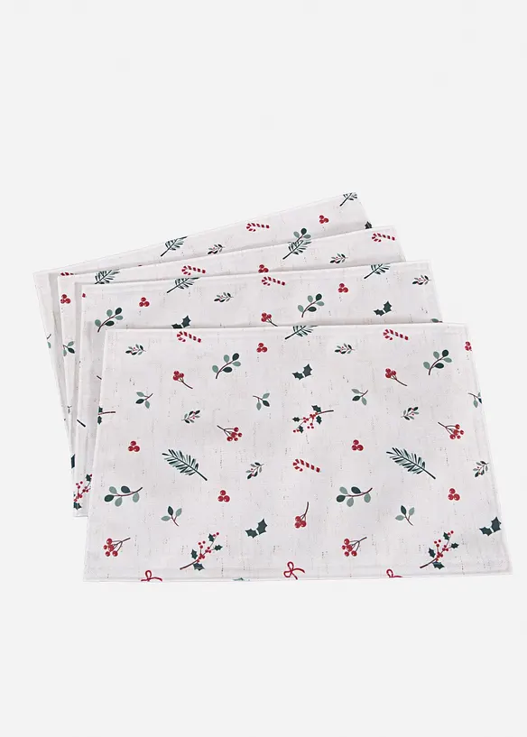 Bordstablett med tryck (4-pack), bonprix