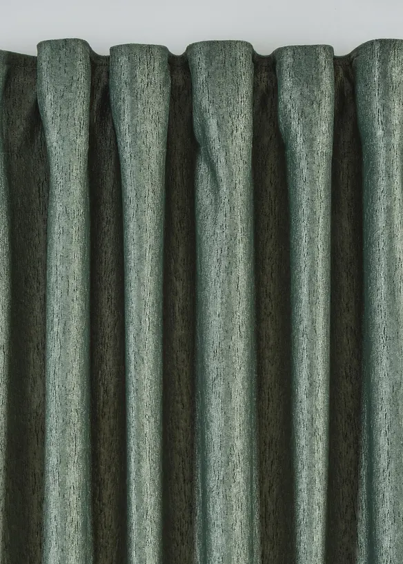 Sammetsgardin med krinklad effekt (1-pack), bonprix