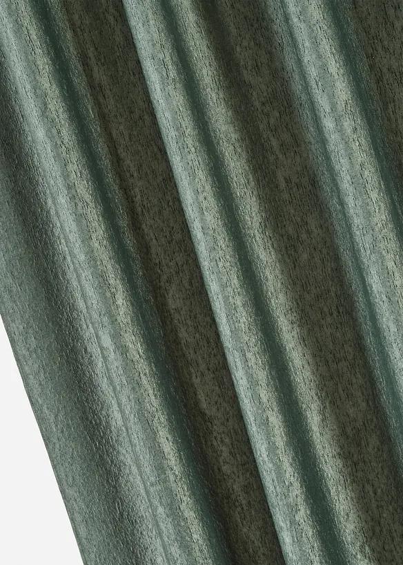 Sammetsgardin med krinklad effekt (1-pack), bonprix