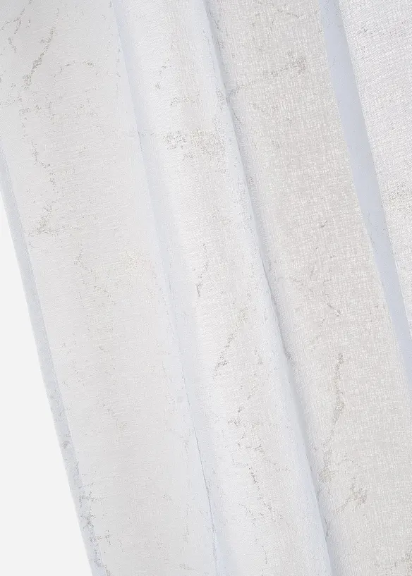 Gardin med glansigt mönster (1-pack), bonprix