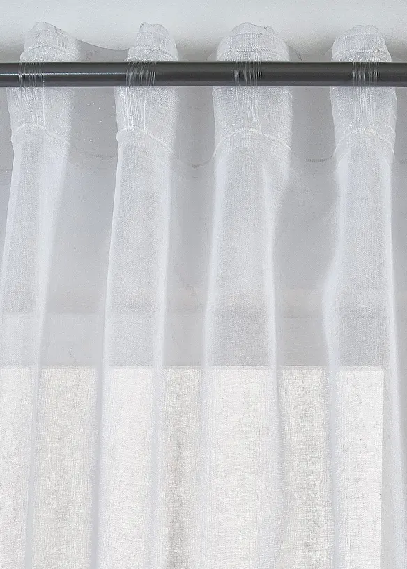 Gardin med glansigt mönster (1-pack), bonprix