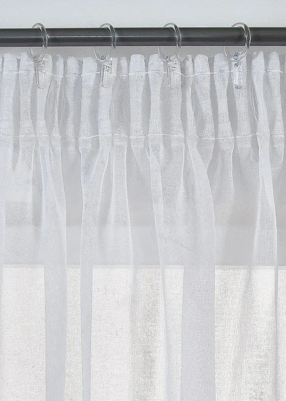 Gardin med glansigt mönster (1-pack), bonprix