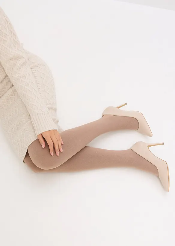 Termostrumpbyxa med fleecefoder (150 den), bonprix