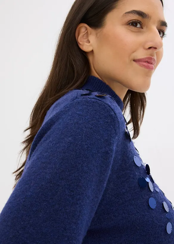 Tröja med paljetter, bonprix