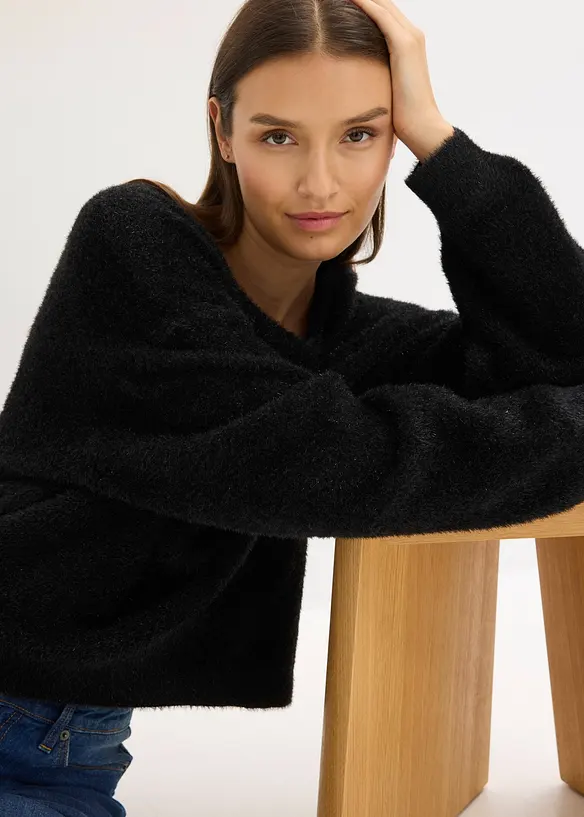 Finstickad tröja, bonprix