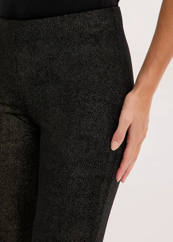 Leggings av sammet med glitter, bonprix