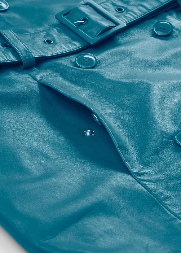 Trenchcoat av lammnappa, bonprix