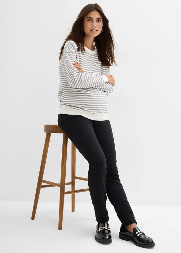 Värmande mammaleggings med teddyfoder, bonprix