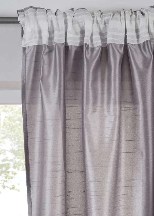 Gardinlängd med lätt glansig effekt (1-pack), även i längre modell, bonprix