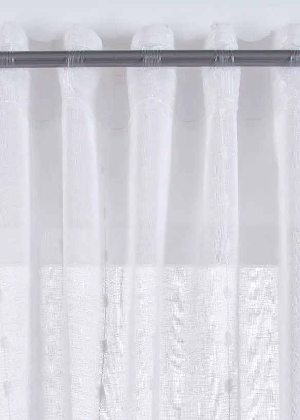 Gardinlängd med vävda ränder (1-pack), bonprix