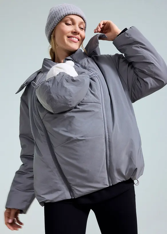 Mammajacka med reflexer och babyficka, bonprix