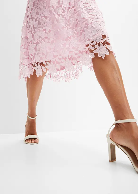 Klänning med gipyrspets, bonprix