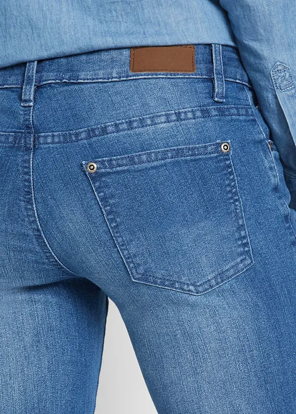 Stretch Bootcut Jeans Mid Waist, bonprix