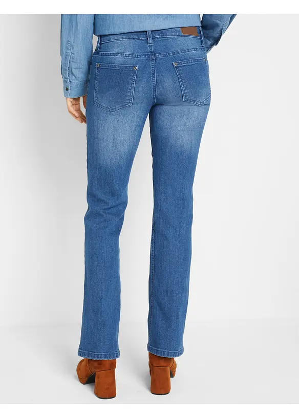 Stretch Bootcut Jeans Mid Waist, bonprix