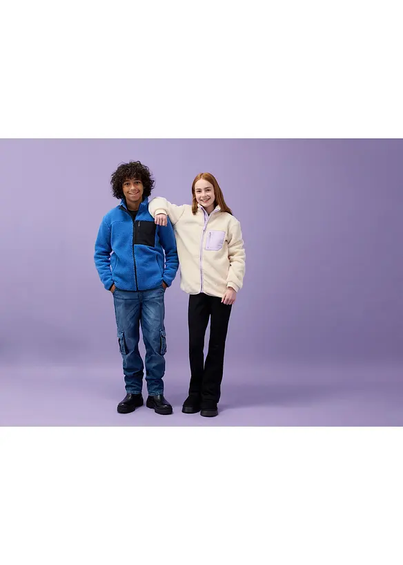 Jacka i teddyfleece, bonprix