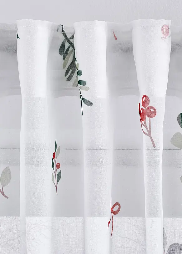 Gardin med julmönster (1-pack), bonprix