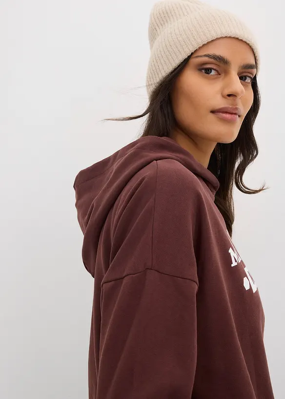 Oversizehoodie av ren bomull, bonprix
