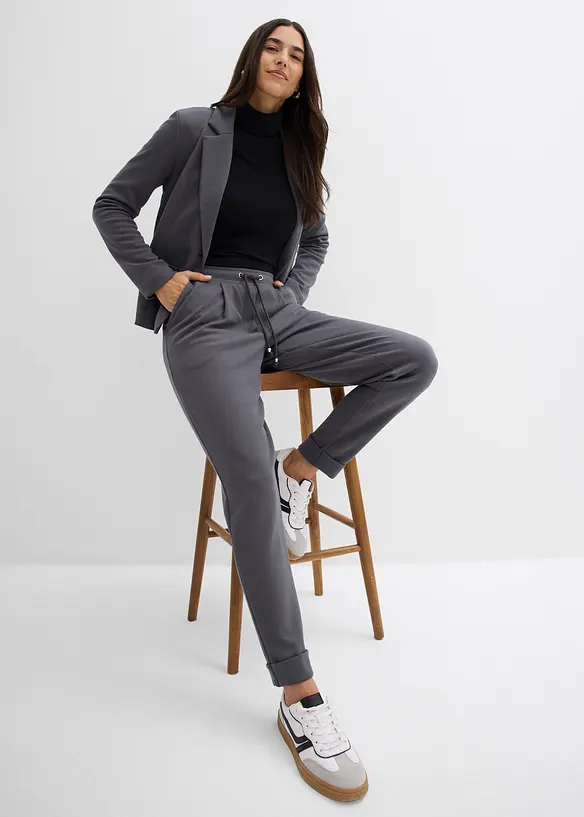 Dra på-byxa med mjuk viskos, bonprix